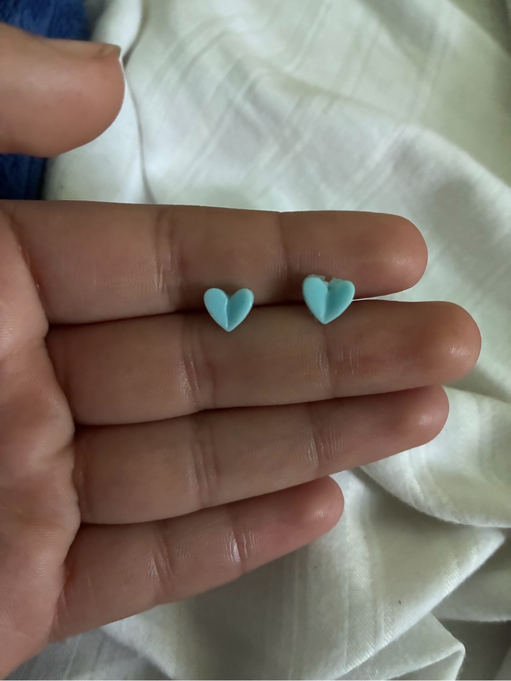 Cute Full Heart Screw Back Silver Small Tiny Stud Earrings for Women Teen
